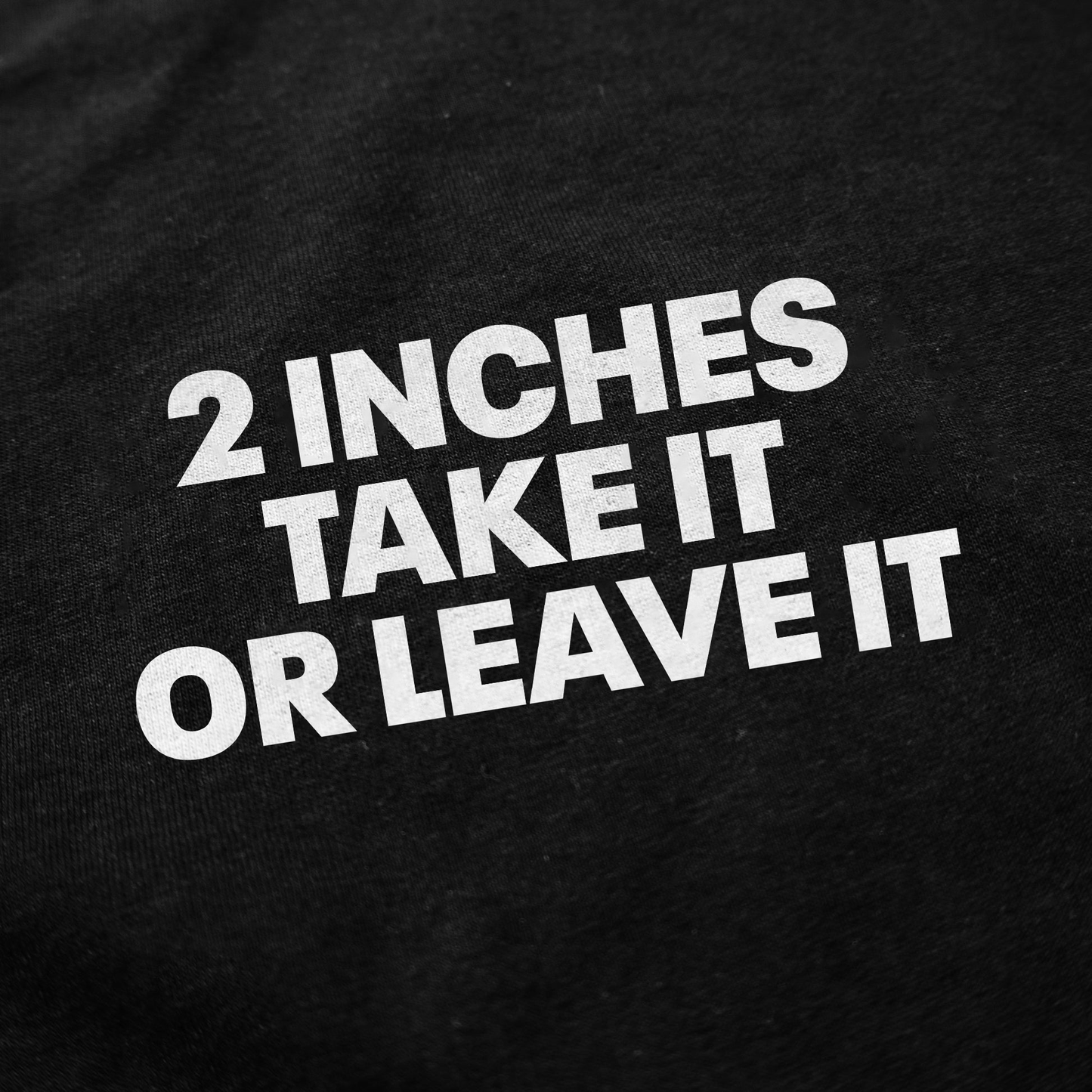 2 Inches Take It Or Leave It T-Shirt