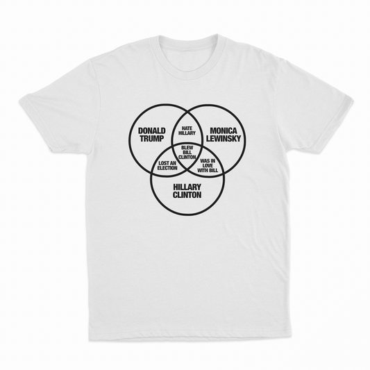 Blew Bill Clinton Venn Diagram T-Shirt