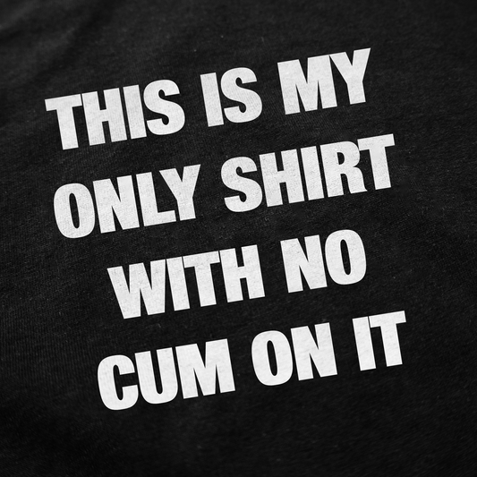 This Is My Only Shirt With No Cum On It T-Shirt
