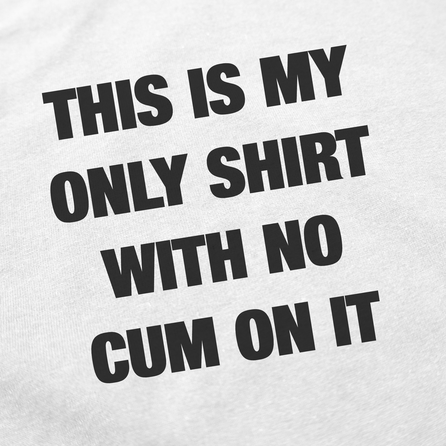 This Is My Only Shirt With No Cum On It T-Shirt