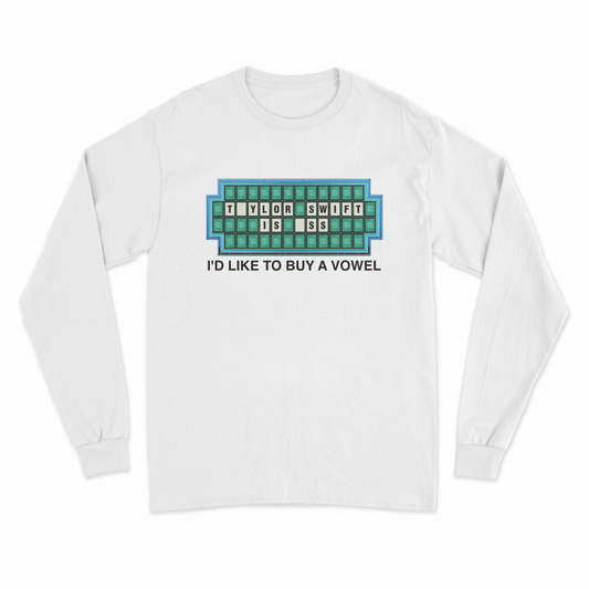 I'd Like To Buy A Vowel Long Sleeve T-Shirt