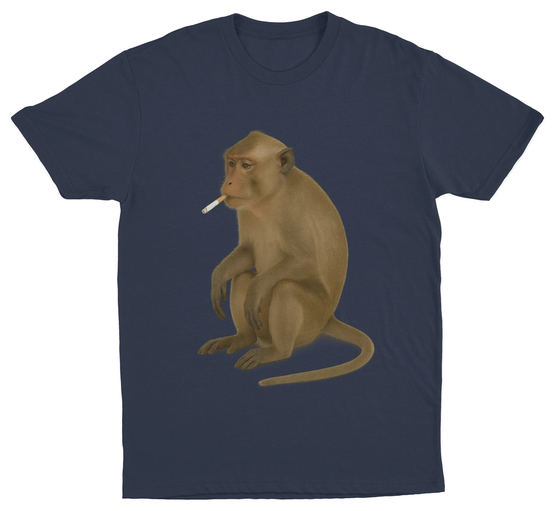 Monkey Smoking Cigarette T-Shirt