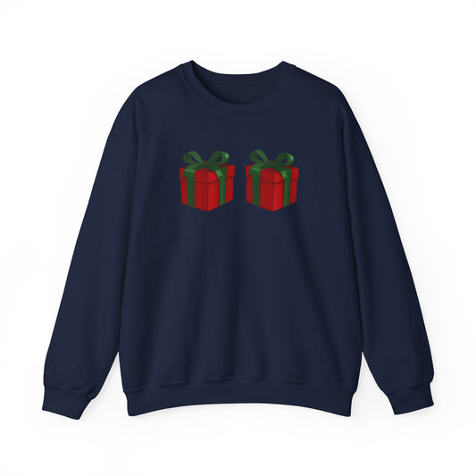 Presents Over Boobs Crewneck