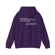 Dear Person Behind Me Horny Hoodie
