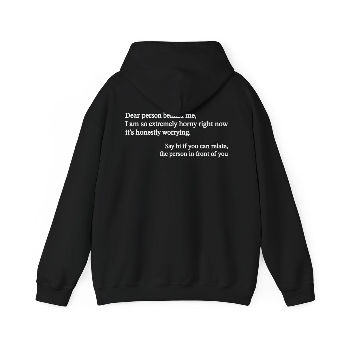 Dear Person Behind Me Horny Hoodie