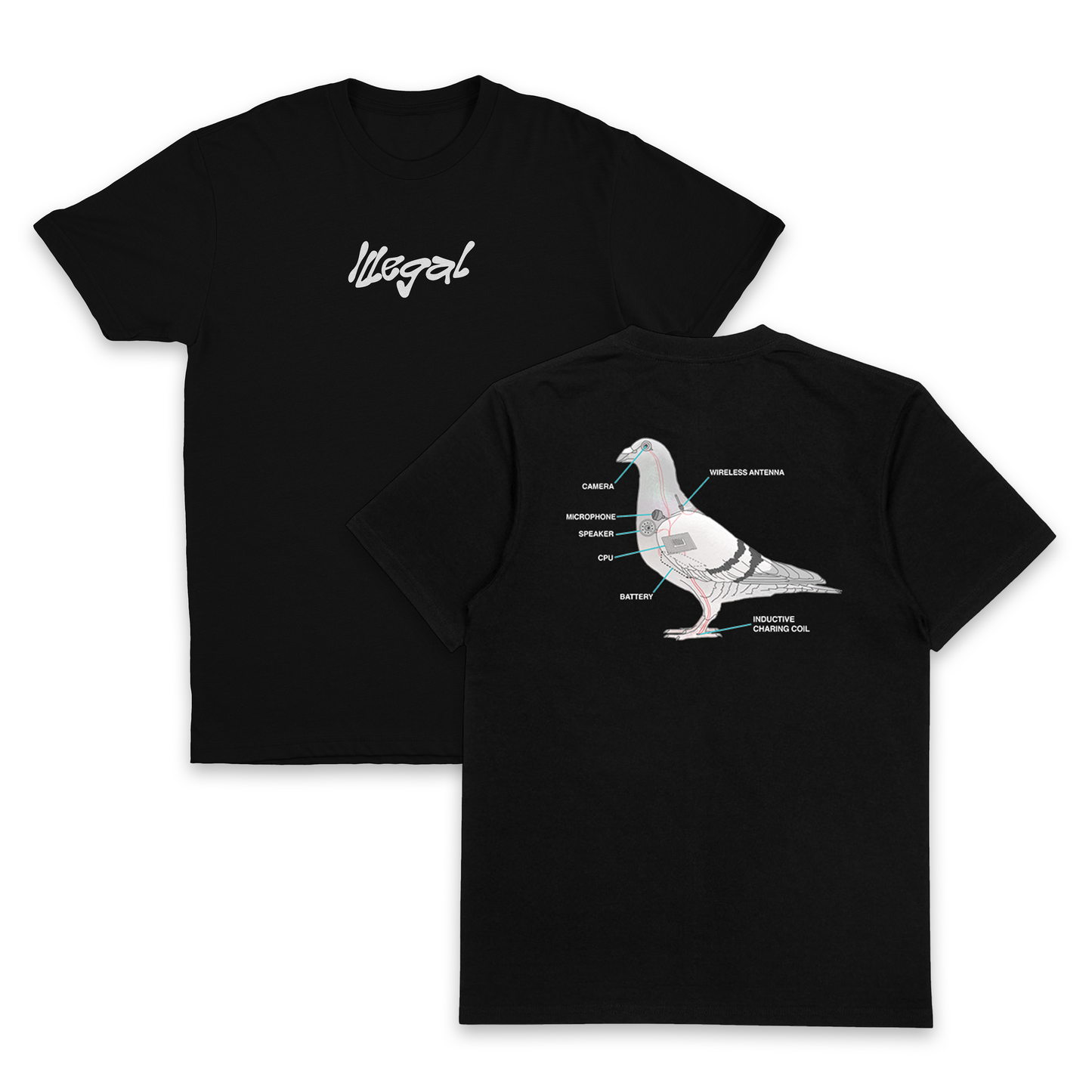 Bird Diagram T-Shirt (Backprint)