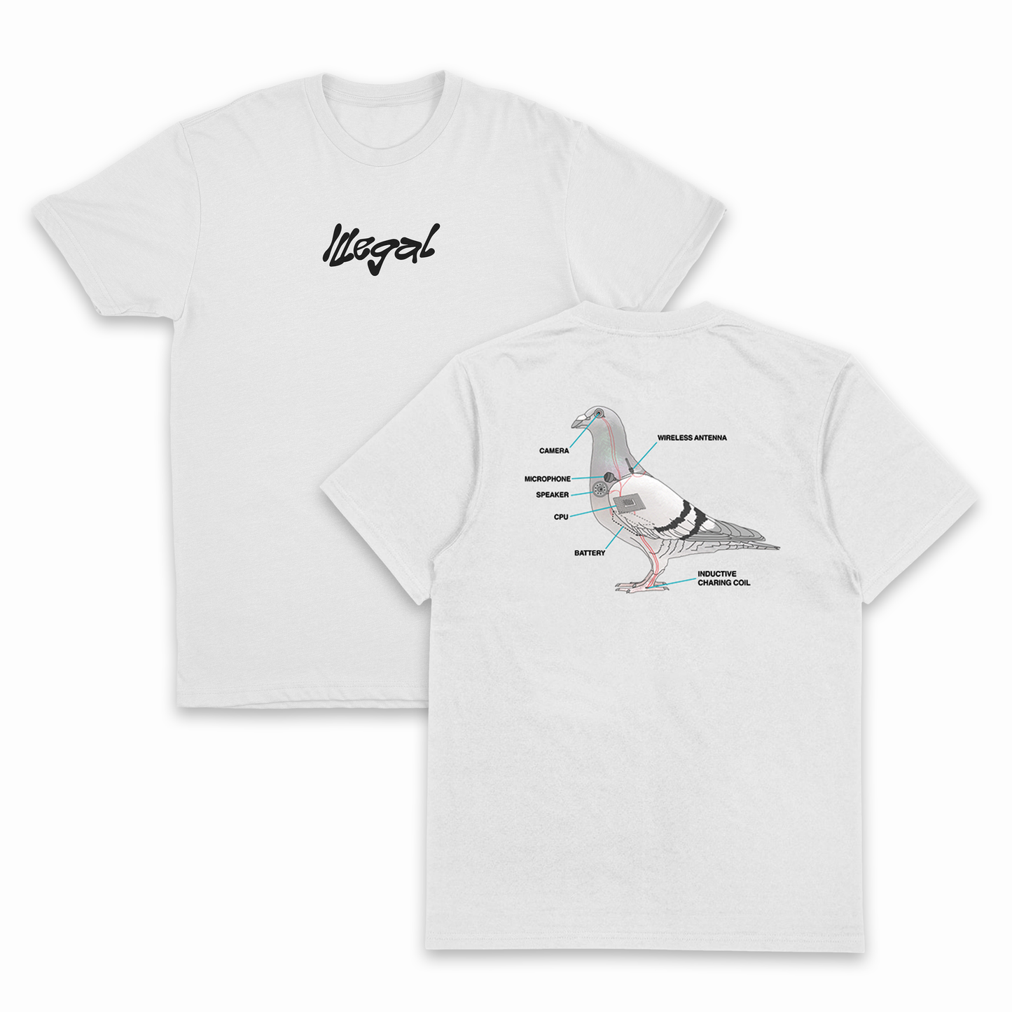 Bird Diagram T-Shirt (Backprint)
