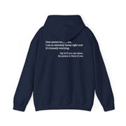 Dear Person Behind Me Horny Hoodie
