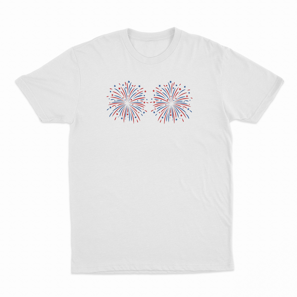 Fireworks Over Boobs T-Shirt