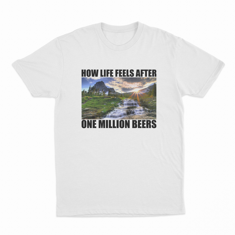 How Life Feels After One Million Beers T-Shirt