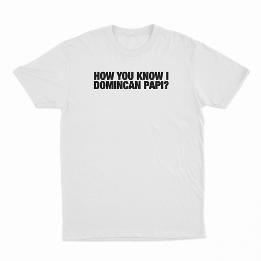 How You Know I Domincan Papi T-Shirt
