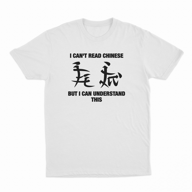 I Can't Read Chinese But I Can Understand This T-Shirt