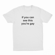 If You Can See This You're Gay T-Shirt