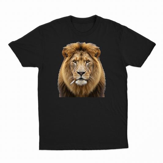 Lion Smoking Cigarette T-Shirt