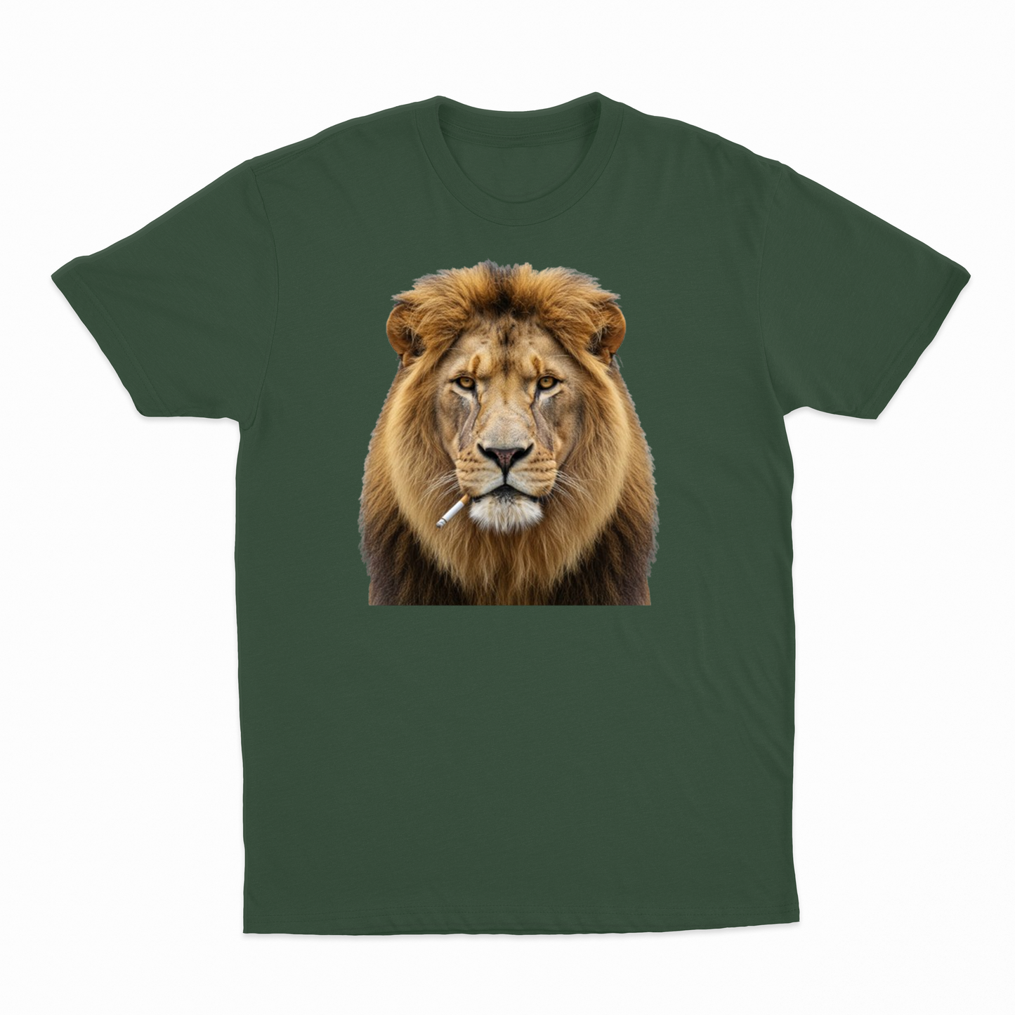 Lion Smoking Cigarette T-Shirt