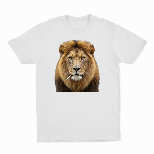 Lion Smoking Cigarette T-Shirt