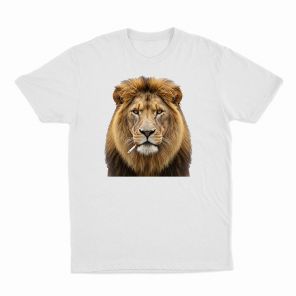Lion Smoking Cigarette T-Shirt