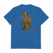 Monkey Smoking Cigarette T-Shirt (Backprint)