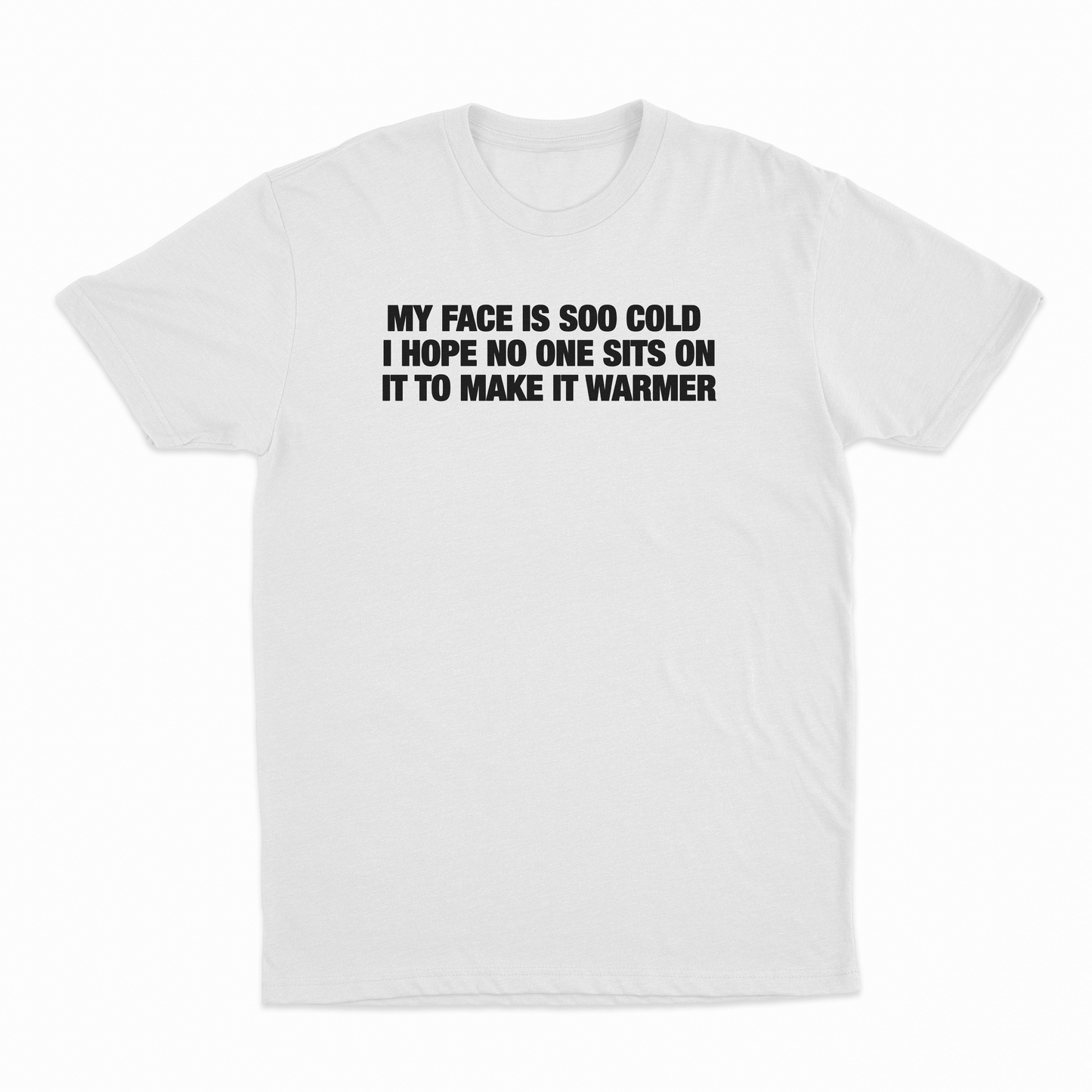 My Face Is Soo Cold I Hope No One Sits On It To Make It Warmer T-Shirt