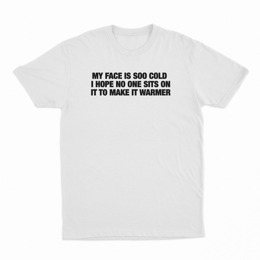 My Face Is Soo Cold I Hope No One Sits On It To Make It Warmer T-Shirt