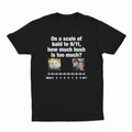 On A Scale Of Bald To 9/11, How Much Bush Is Too Much? T-Shirt