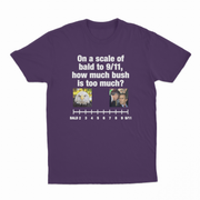 On A Scale Of Bald To 9/11, How Much Bush Is Too Much? T-Shirt