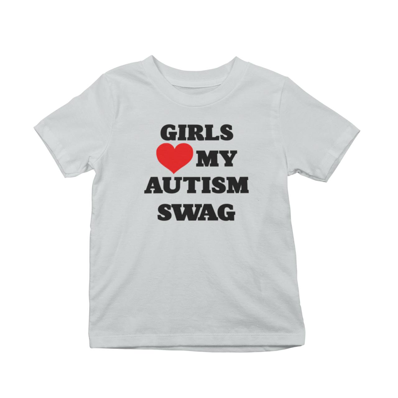 Girls Heart My Autism Swag T-Shirt