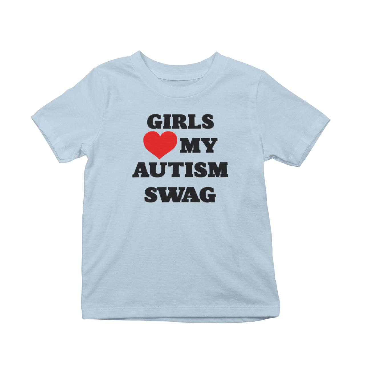 Girls Heart My Autism Swag T-Shirt