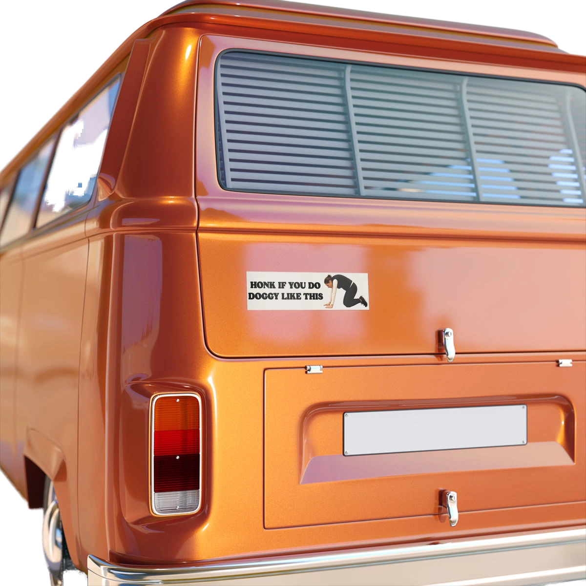Honk If You Do Doggy Like This Bumper Sticker