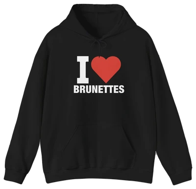 I Heart Brunettes Hoodie