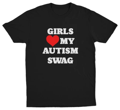 Girls Heart My Autism Swag T-Shirt