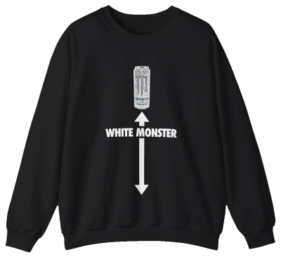 White Monster Crewneck