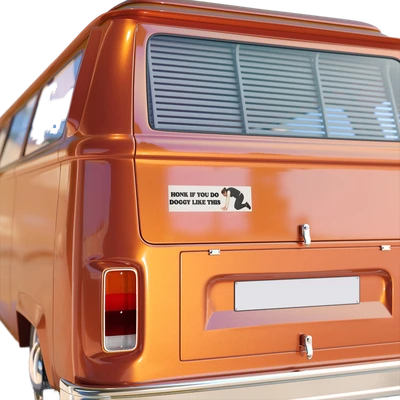 Honk If You Do Doggy Like This Bumper Sticker