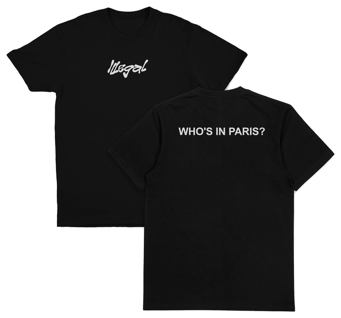 Who's In Paris T-Shirt (Backprint)
