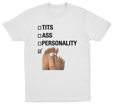 Tits Ass Personality Toes Checklist T-Shirt