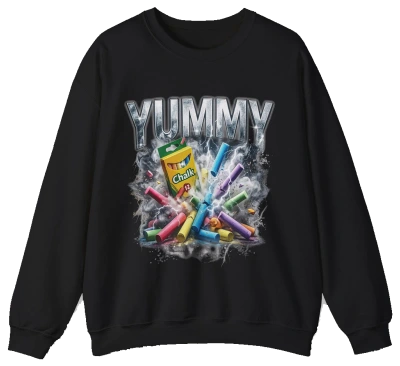 Yummy Chalk Vintage Rap Crewneck