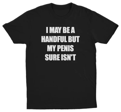I May Be A Handful But My Penis Sure Isn't T-Shirt