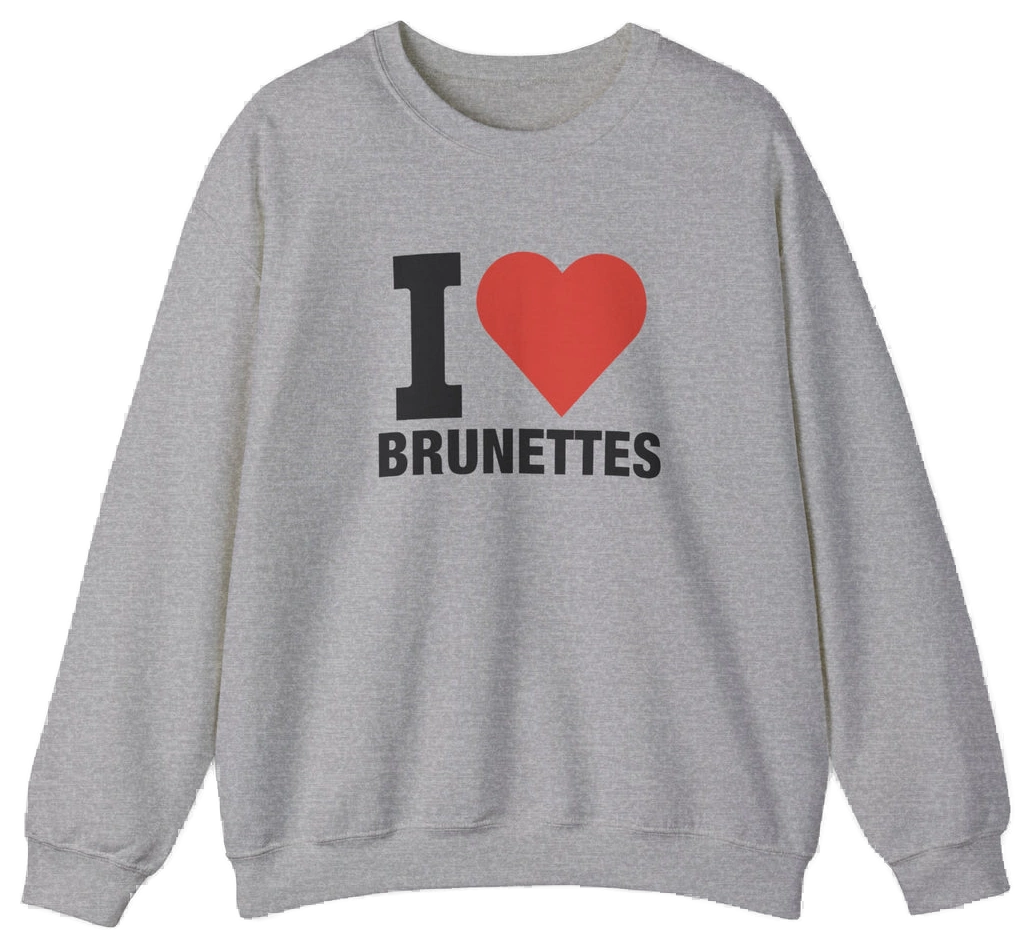I Heart Brunettes Crewneck