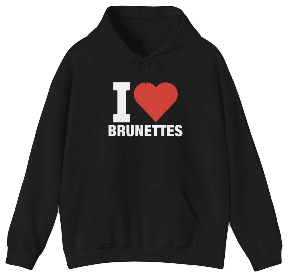 I Heart Brunettes Hoodie