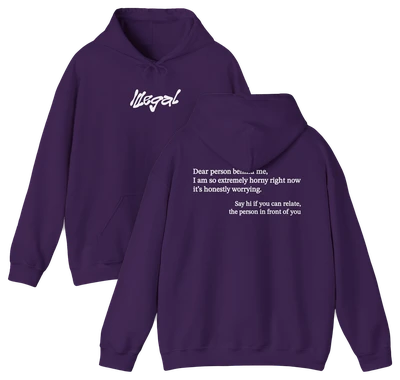 Dear Person Behind Me Horny Hoodie
