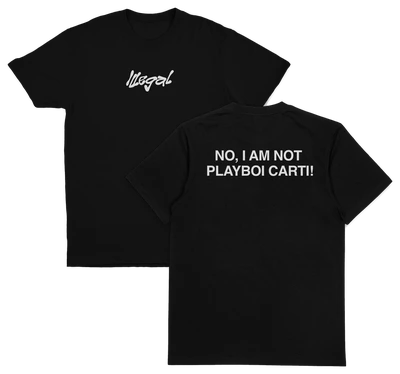 No I Am Not Playboi Carti T-Shirt (Backprint)
