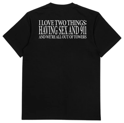 I Love Two Things T-Shirt (Backprint)