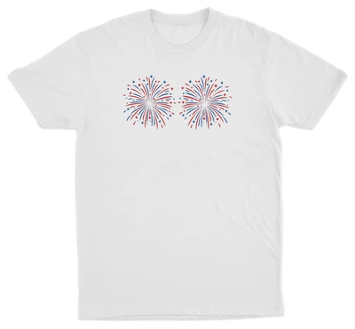 Fireworks Over Boobs T-Shirt