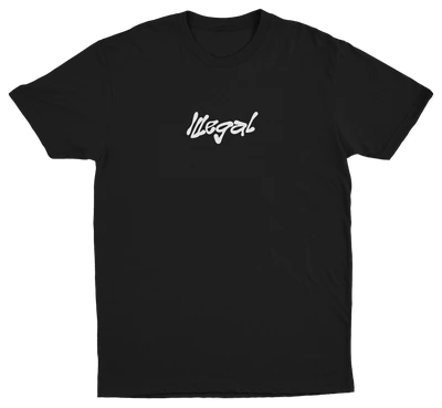 A black cotton t-shirt with "If You Can See This You're Gay" backprint, made from ethically grown cotton.