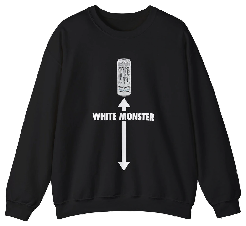 White Monster Crewneck