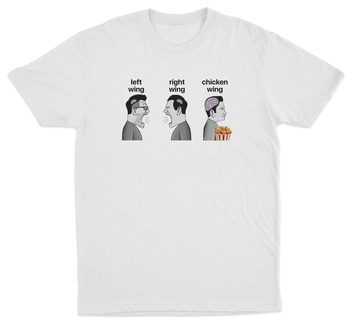 Left Wing Right Wing Chicken Wing T-Shirt
