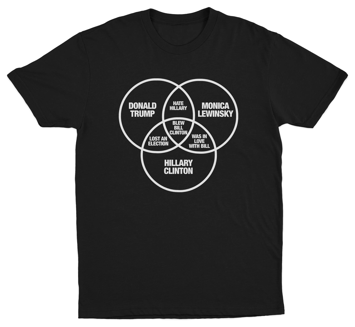 Blew Bill Clinton Venn Diagram T-Shirt