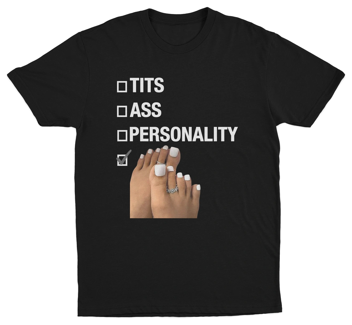 Tits Ass Personality Toes Checklist T-Shirt
