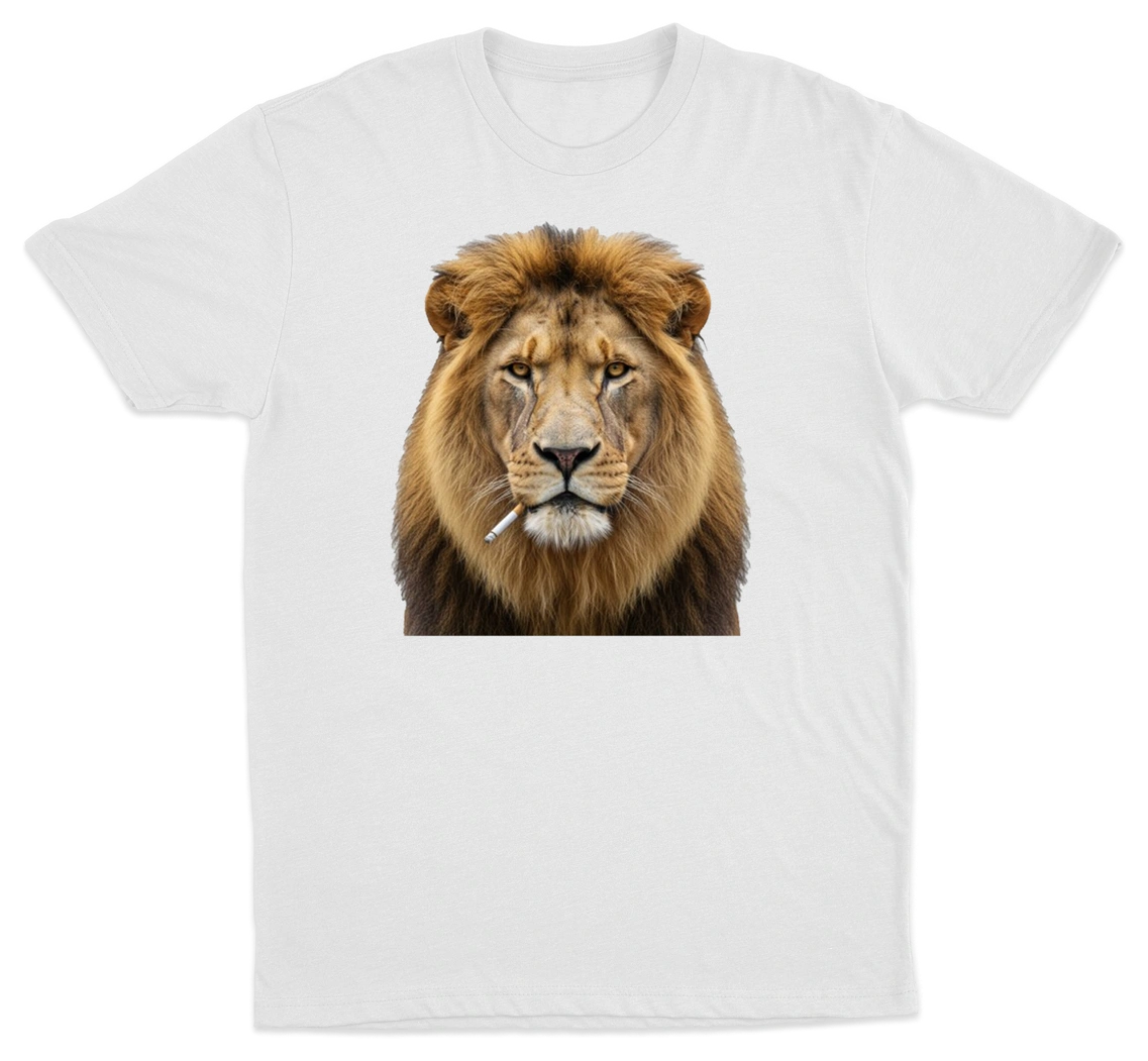 Lion Smoking Cigarette T-Shirt