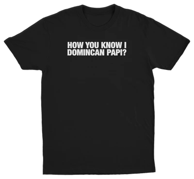 How You Know I Domincan Papi T-Shirt